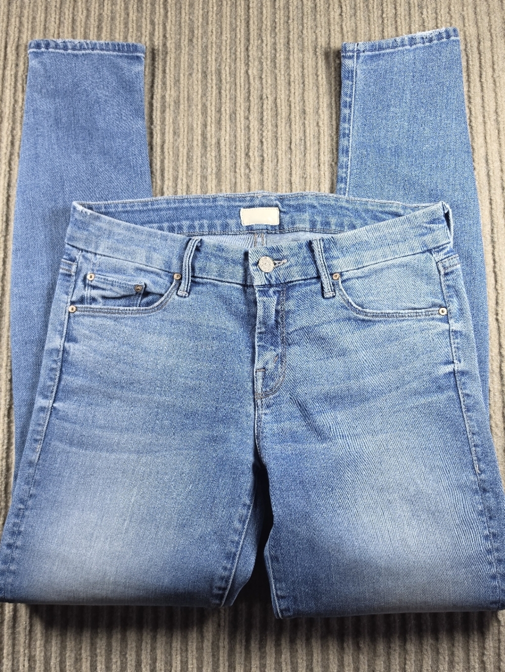 Mother The Looker denim blue skinny jeans Light Wash 28x29